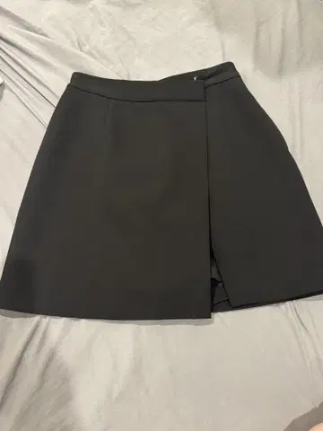 snidel 블랙 랩 스타일 미니 스커트
