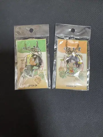 명탐정 코난 오사카 성 혼진 한정판 헤이지, 와하 아크릴 키링 2개 세트