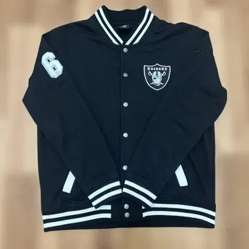 RAIDERS 맨투맨 바시티 자켓 L 사이즈 블랙