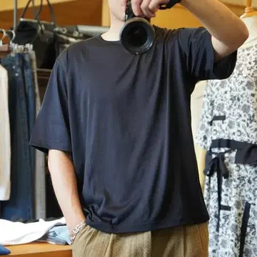 25SS MAATEE&SONS 실크 반팔 루즈 티셔츠