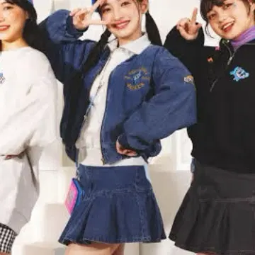 엔젤 블루 스핀스 콜라보 데님 셋업(블루)