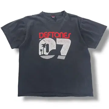 DEFTONES 데프톤즈 빈티지 티셔츠 페이드 07 구제 의류