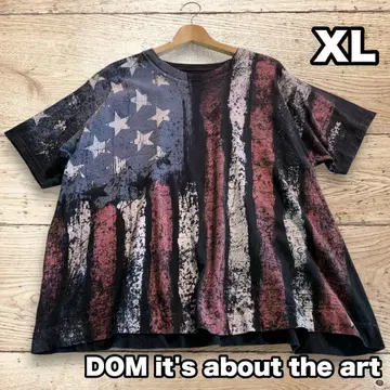 미국 국기 성조기 그래픽 티셔츠 XL 사이즈 DOM