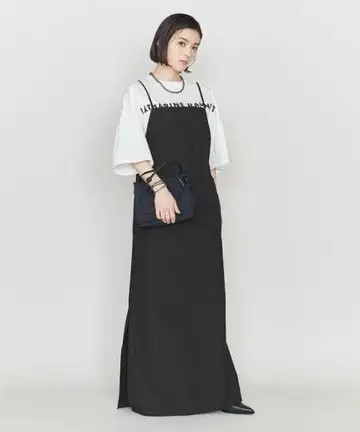 아스트라트 유나이티드 애로우즈 코튼 나일론 에이프런 원피스
