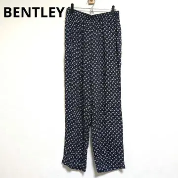 BENTLEY 캐주얼 팬츠 꽃무늬 올 패턴 허리 밴딩 유니섹스 [M]