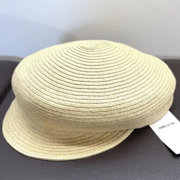 새상품 택 COMME CA ISM 57cm 헌팅 캡 밀짚모자 스트로우
