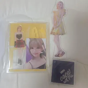NiziU 리쿠 포토 카드 스탠드와 아크릴 스탠드 2개 세트