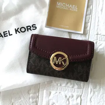 새상품 마이클코어스 MICHEAL KORS 브라운 와인 키케이스