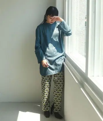 TODAYFUL 스탠드 카라 튜닉 블라우스