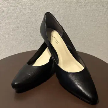 UNTITLED 블랙 스틸레토 하이힐 5cm