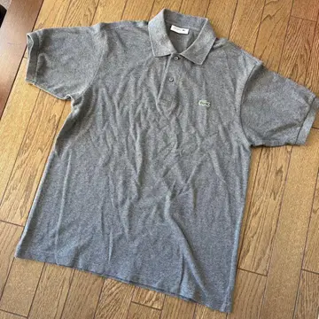 구제 의류 라코스테 LACOSTE 피케 셔츠 일본제 다크 그레이