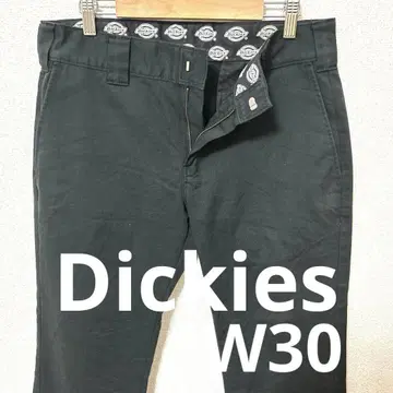 디키즈 블랙 치노 팬츠 슬림 핏 YKK 지퍼 W30