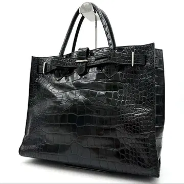 컨디션 최상 FURLA 훌라 악어 엠보싱 토트백 핸드백
