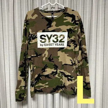 SY32 긴팔 스포티 티셔츠 남성용 롱T 카모플라주 카모플라주 L 사이즈