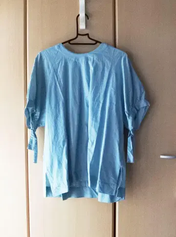 doux bleu 리본 블라우스