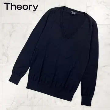 새상품급 theory 울 100% 니트 스웨터 블랙 사이즈 S*ED854