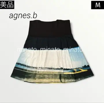새상품급 agnes.b 애니에스 베 전사 스커트 M