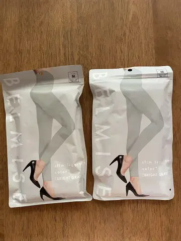 BELMISE 슬림 레깅스 M 브라이트 그레이