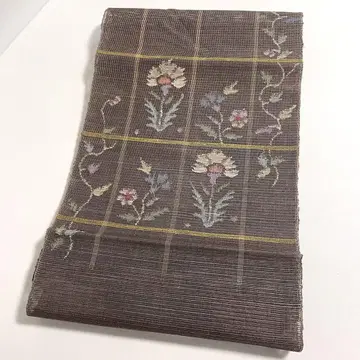 M252 오비야 사마츠 1854년 창업 여름 오비 순수 실크 나고야 오비