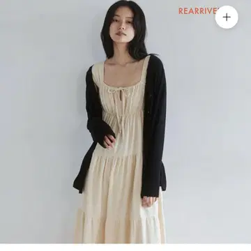 시루무린 searoomlynn RIB 오버 V 넥 가디건