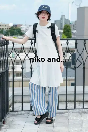 niko and... 스트라이프 파자마 팬츠