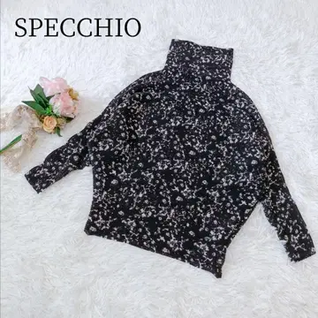 SPECCHIO/스페치오] 긴팔 플리츠 셔츠 하이넥 신축성 최근 모델