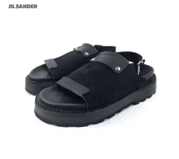 JIL SANDER 질 샌더 블랙 샌들 남성용 미사용 새상품