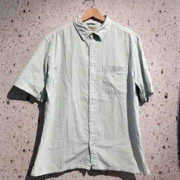 L.L.BEAN 시어서커 스트라이프 패턴 셔츠 엘엘빈