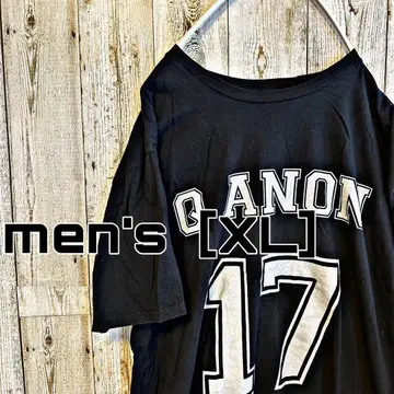 CF-6 프린트 티셔츠 블랙 men's [XL]