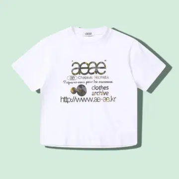 aeae WEB LOGO CROP T-SHIRTS