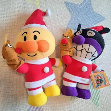 호빵맨 바이킹맨 산타 봉제 인형 세트 치즈 퍼펫