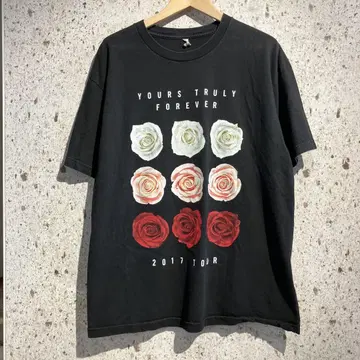 YOURS TRULY FOREVER 밴딩 티셔츠 투어 티셔츠