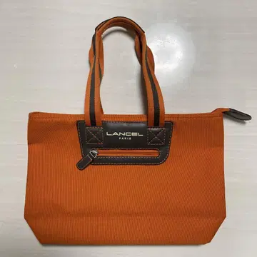LANCEL 란셀 미니 토트백 오렌지 계열 핸드백