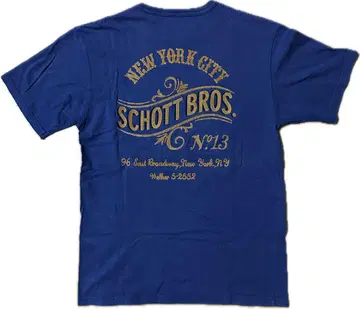 Schott Bros 티셔츠 네이비 M 사이즈