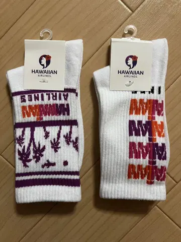HAWAIIAN AIRLINES 하와이안 항공 리브 삭스 2개 세트