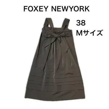새상품급 FOXY 폭시 백리본 점퍼 스커트 원피스