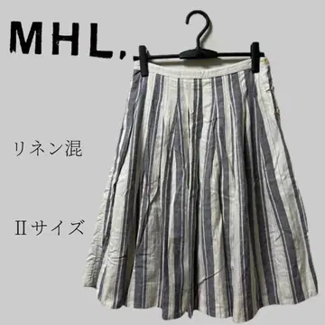 MHL. 린넨 혼방 플레어 스커트 II 사이즈