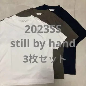 [3장 세트] STILL BY HAND / 스탠드 카라 티셔츠