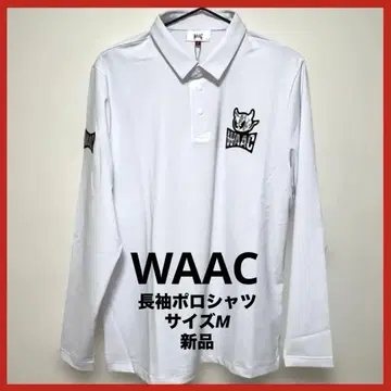 WAAC 긴팔 피케 셔츠 골프웨어 사이즈 M 화이트 새상품