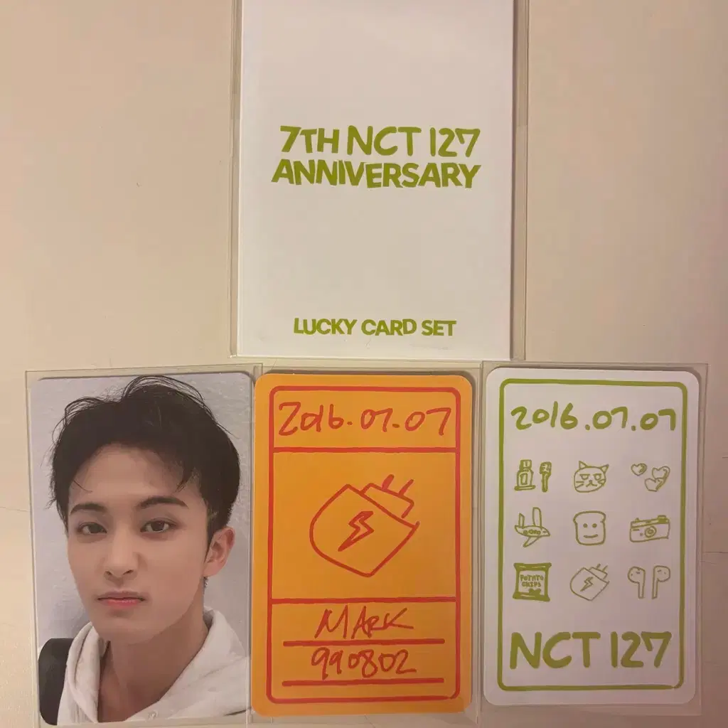 NCT | 엔시티 Nct 127 7th Anniversary Lucky Card Mark #마크럭키카드