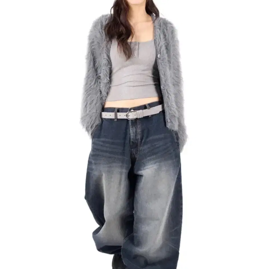 【WONDER WONDER】Gent Curve Balloon Wide Denim Pants Ghent Curved Balloon Wide Denim Pants - WONDER WONDER | 60