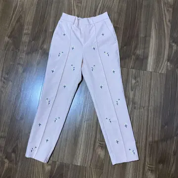 핏모어 플라워 자수 팬츠