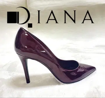 새상품급 DIANA 다이애나 펌프스 에나멜 스틸레토 보르도