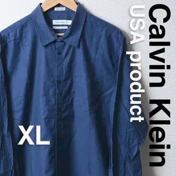 US 구제 의류 캘빈클라인 드레스 셔츠 XL 네이비