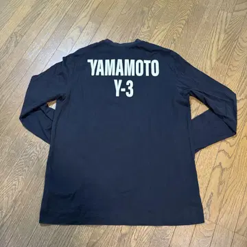 Y-3 블랙 긴팔 티셔츠 L