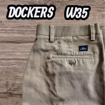 DOCKERS 2턱 치노 팬츠 베이지 W35 L30