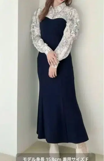 dazzlin 다즐린 오픈 프릴 리브 원피스 프리 사이즈 청순