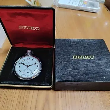 세이코 회중시계 15주얼 작동 중 컨디션 최상! 케이스 포함!