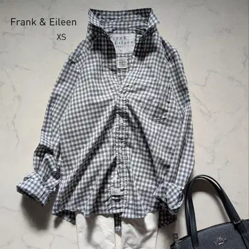 Frank and Eileen BARRY 셔츠 XS 스키퍼 깅엄 체크