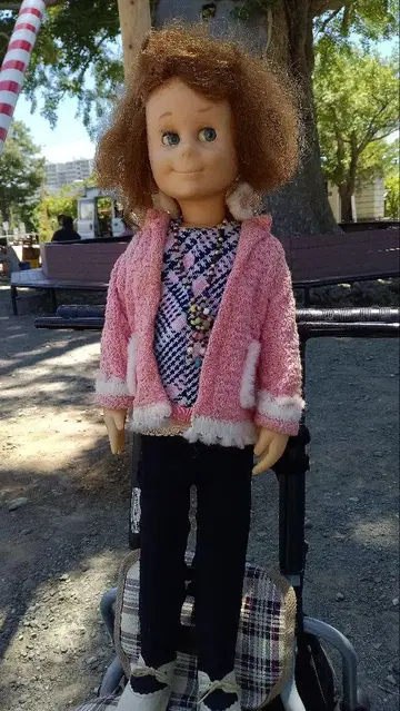 커스텀 인형 핑크 자켓